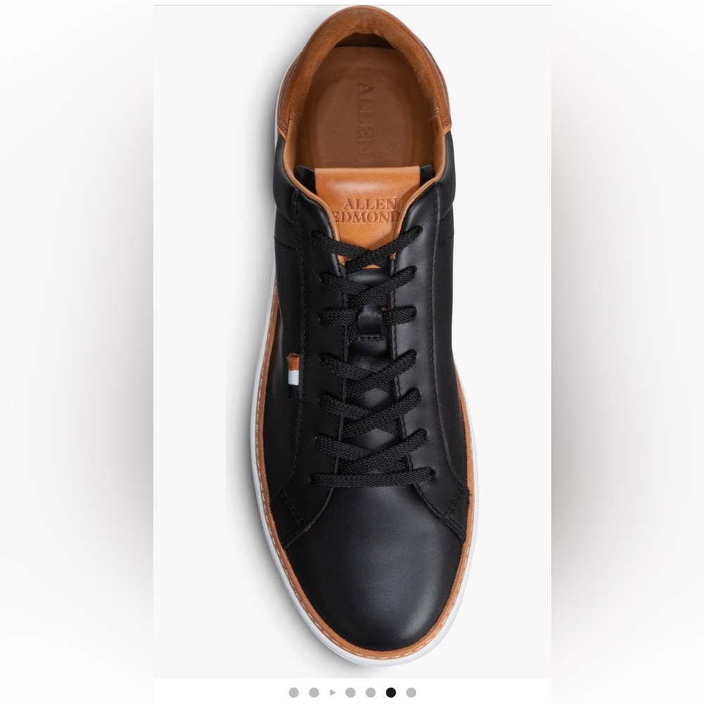 Allen Edmonds Black and Tan Leather Sneakers